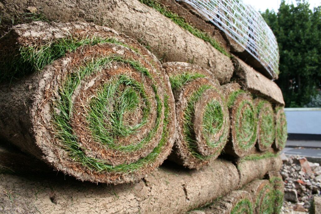 Install Rolls of Lawn Turf Lawn Turf Company Gloucestershire